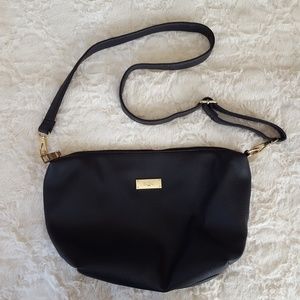 NWOT BCBG Black Faux leather purse